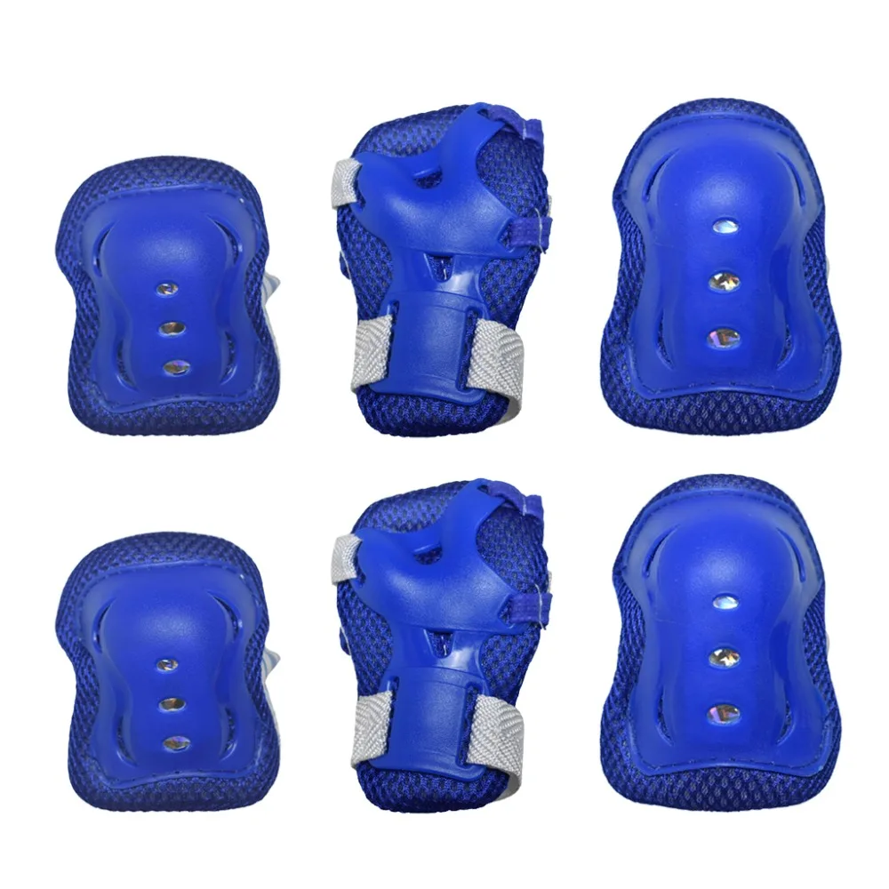 

BMX Bicycle Push Scooter Skate Board Protective Knee Elbow Wrist Pad Blue