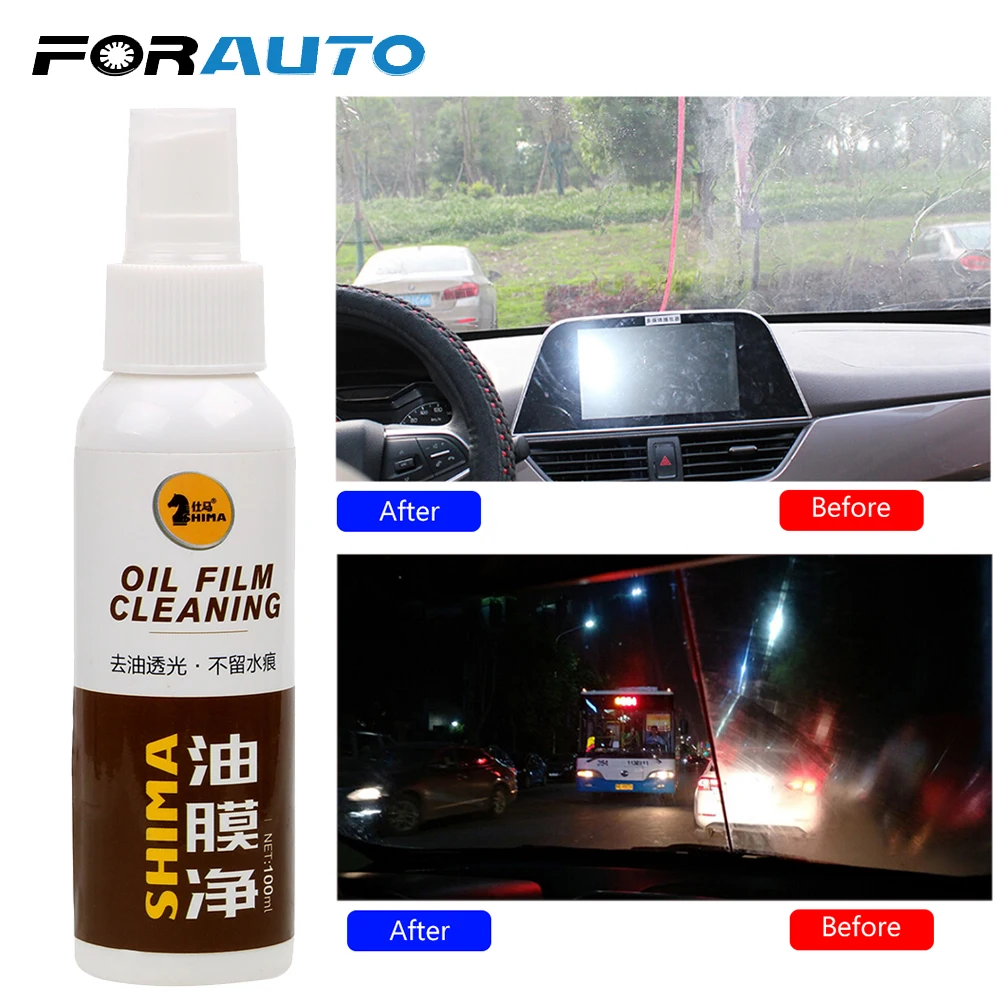 

FORAUTO 100ML Car Windshield Oil Film Cleaning Glass Cleaner Car Glass Decontamination Car-styling Cleaning Agent Remove