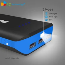 18650 Power Bank USB Charger Battery Pack 20000mah External Battery Pack EC Technology PowerBank for Mobile Phones