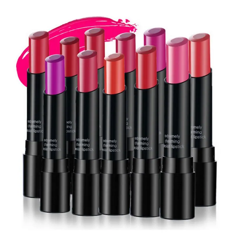 

Matte Lipstick Makeup Lip Kit Maquaigem Batom Lip Gloss Pencil Beauty Long Lasting Bright Lip Gloss Waterproof 14 Colors Women