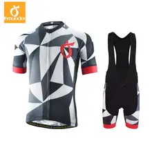 EMONDER Men Cycling Sets Pro Team Jersey + Bib Shorts High Quality Pro Wear Bicycle Jersey Sets Cycling Clothing Ropa Ciclismo