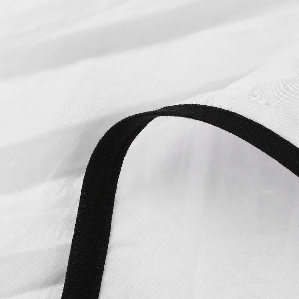 Cloak Hair Cutting White Polyester Waterproof Water droplet perspective Elastic collar Cape Hairdressing Hairdresser June10 | Красота и