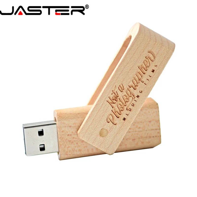 JASTER деревянный вращающийся Флешка usb флэш накопитель 4 ГБ 8 16 32 64 Гб карта памяти