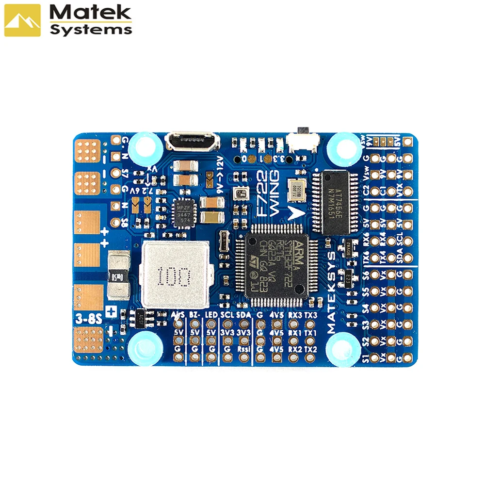 Matek Systems Mateksys F722-WING игровые джойстики F722 крыло FC с PDB Поддержка 3~ 6S Fly крыло с неподвижным крылом