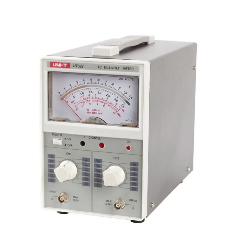 

New Brand UNI-T UT622 separate range switch Dual Channel AC Digital Voltmeter Meter UT622 transistor cents volt meter Fast Ship