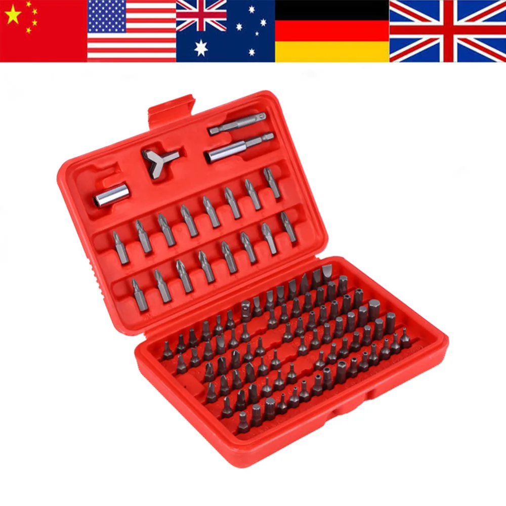 Buy WALFRONT 100pcs Torx Screwdriver Bits Holder Set
