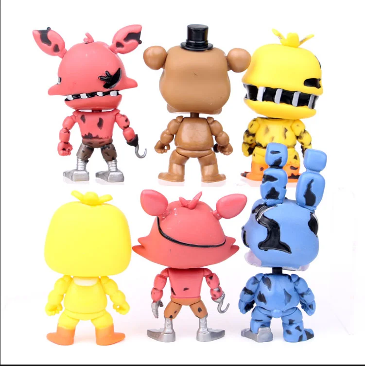 THINKEASY 6 шт./лот Five Nights At Freddy's FNAF Bonnie Foxy Freddy Fazbear Bear Night игрушки Фигурки|Игровые