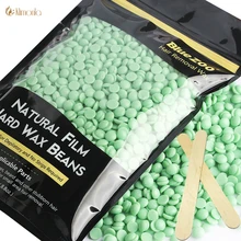 Депиляционные восковые для удаления волос Твердые восковые бобы для области подмышек, бикини для ног, для удаления волос, для женщин, тела, без полосы, чайное дерево 250 г