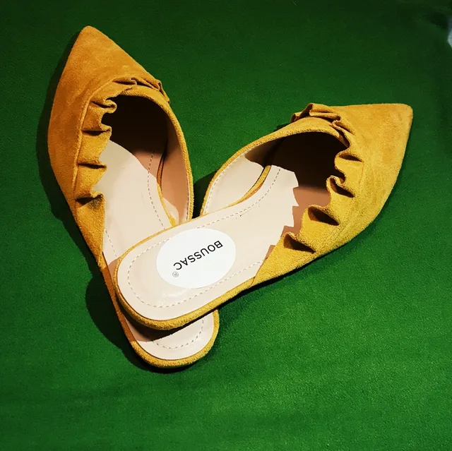 Boussac Pointed Toe Women Mules Suede Leather Flat Sandals Women Pleated Women Sandals Summer Shoes Sandalias Mujer SWA0003