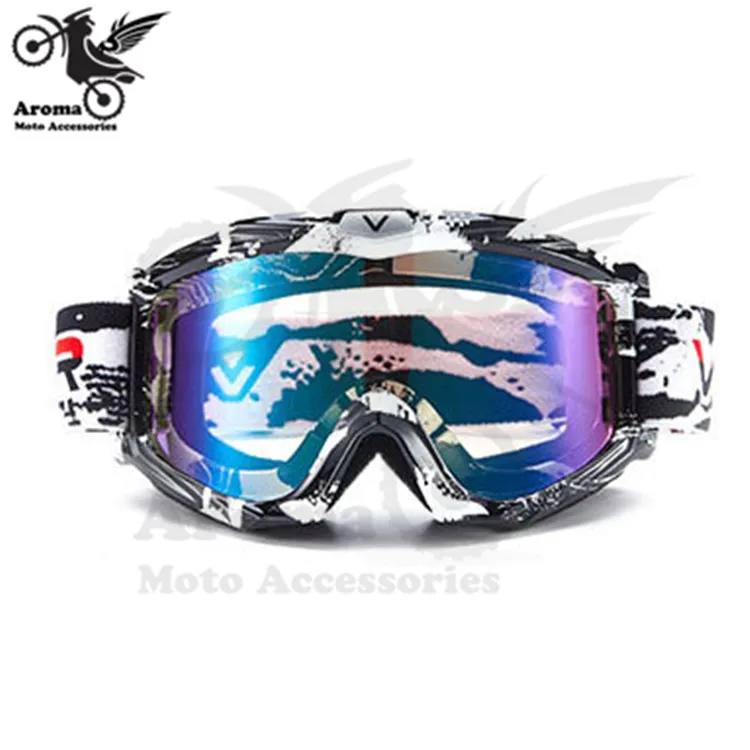 colorful clear lens motorbike eye protection universal moto dirt pit