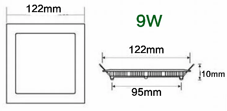 3 W 6 W 9 W 12 W 15 W 18 W 20 W 24 W площадь SMD2835 светодиодный Панель огни супер яркий поверхностного монтажа светодиодный светильник потолочный