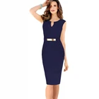 Save 8.36 on robe paillettes femme 2016 Summer Fashion Elegant Small V-Neck Silm Sheath Pencil Dress With Metal Sheets Size S-XXXXL