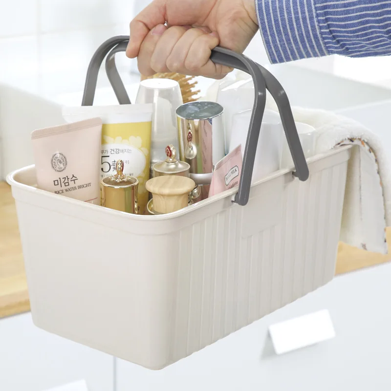 Plastic portable The storage basket Take a shower Bath basket The
