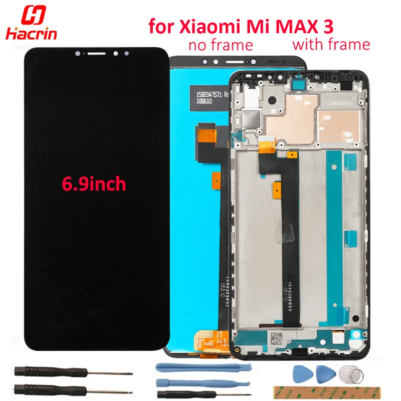 

LCD Screen for Xiaomi Mi Max 3 LCD Display+Touch Screen With Frame Touch Panel Digitizer for Xiaomi Mi Max 3 LCD display 6.9inch