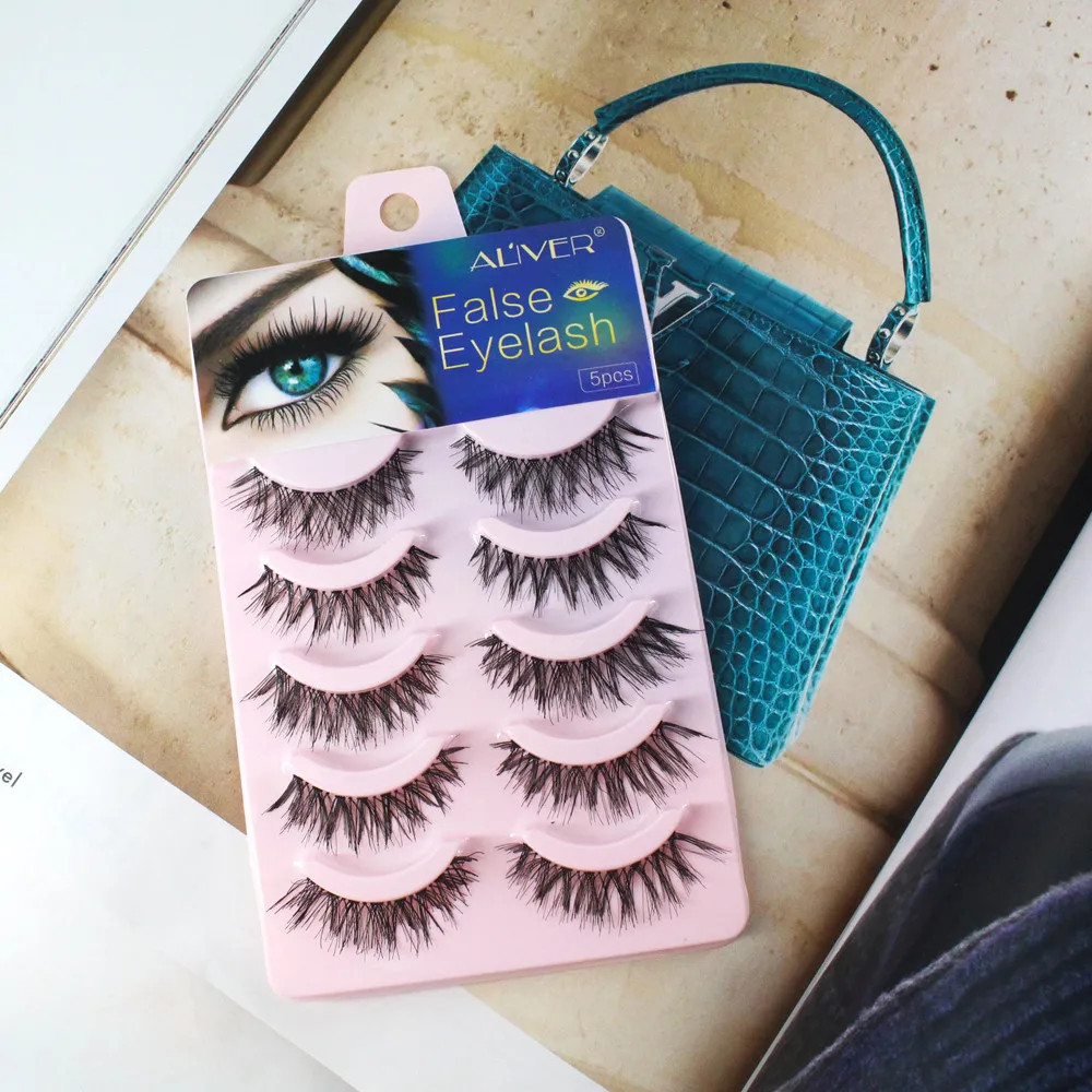 5 pair 3d mink eyelashes makeup natural long false lashes fluffy fake volume eye extension G424 | Красота и здоровье
