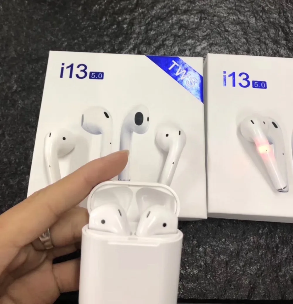 

i13 tws touch control wireless headset 3D sound Bluetooth headset wireless charging pk i7 i10