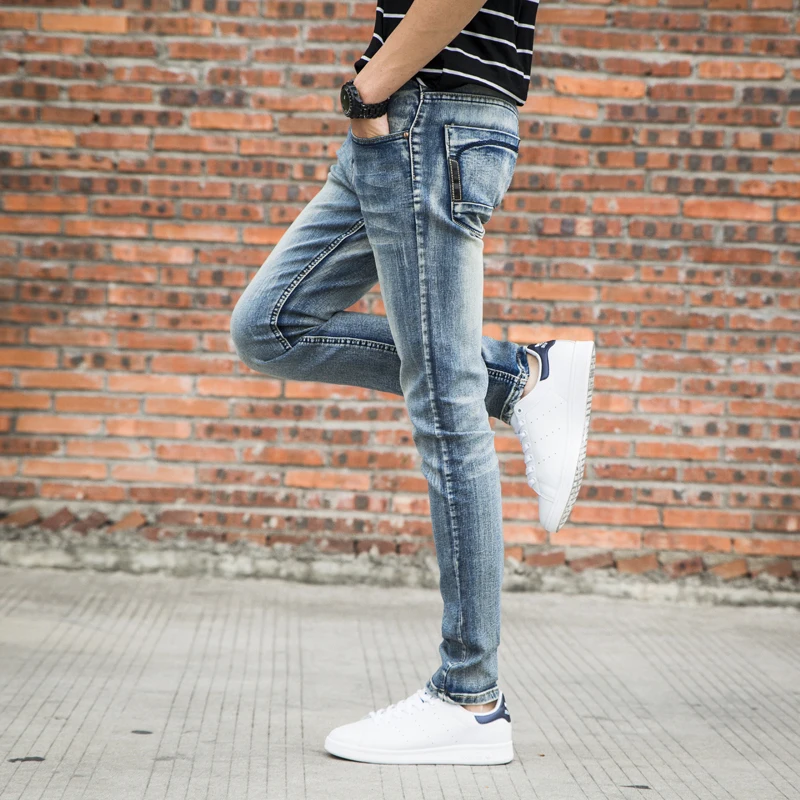 2018 New Men Activities Warm Jeans High Quality Famous Brand Autumn Winter Jeans fleece flocking soft men trousers