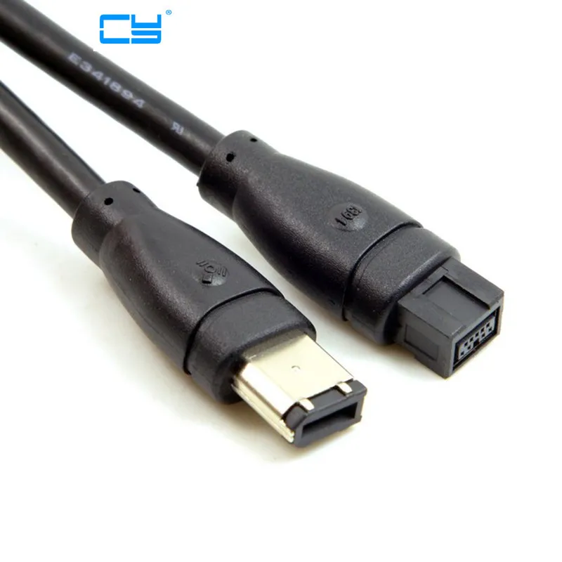6FT IEEE 1394 9 PIN to 6 PIN BETA FireWire 800 FireWire 400 9 6 Cable IEEE 1394B 1.8m Blackin