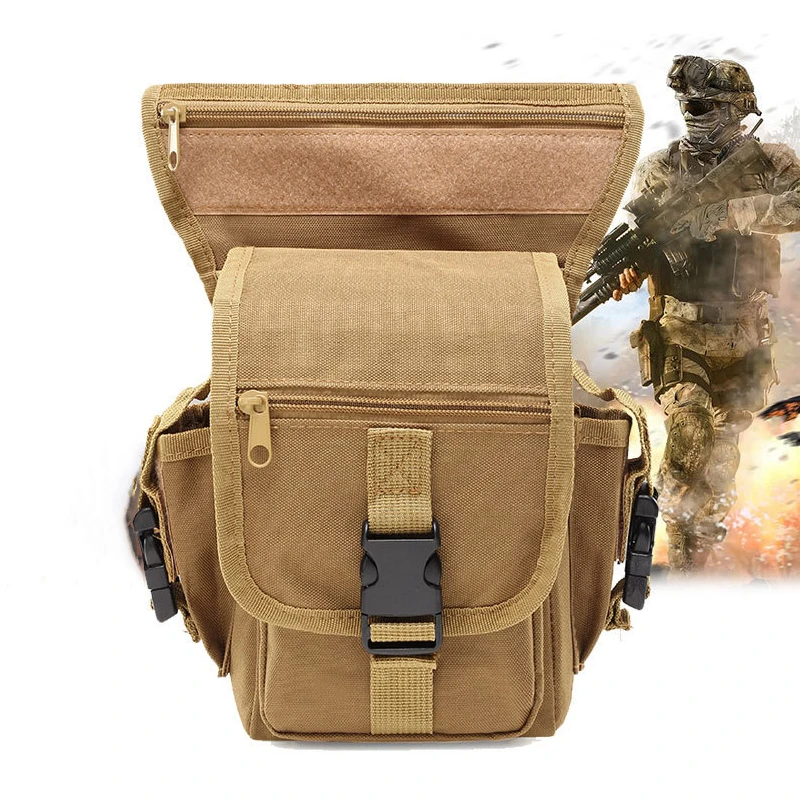 

High Capacity Leg Bag Men Outdoor Tactical Bag Multi-function Camouflage Sports Travel Storage Mountaineering Waterproof Bag