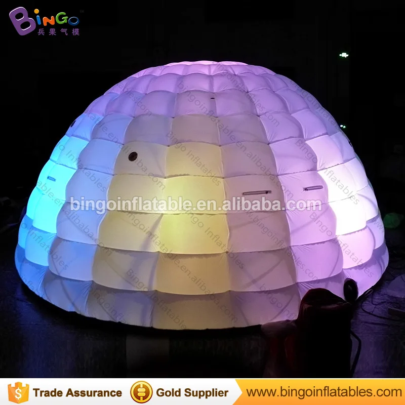  16.4 feet LED inflatable igloo tent / inflatable event tent / inflatable party tent with blower toy