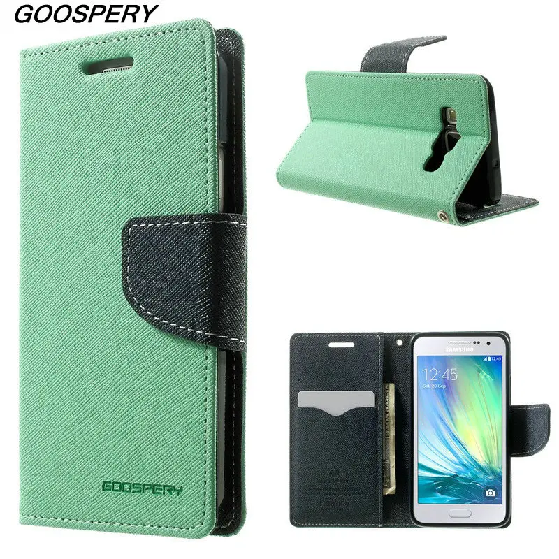 For Galaxy A3 Cover Accessory Original MERCURY Fancy Diary Leather Case for Samsung Galaxy A3 2015 A300F