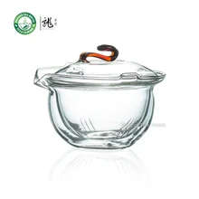 Прозрачное стекло Китайский Gongfu Чай, гайвань w/t заварки 190 мл 6,42 унций