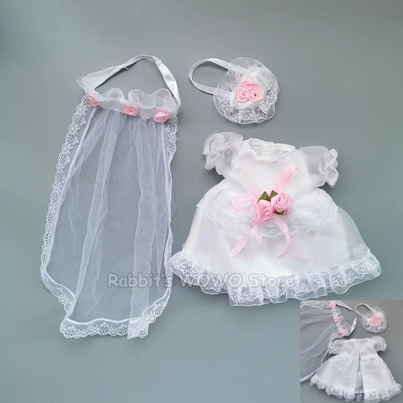 Одежда для кукол, подходит для 25 см, Детская кукла, игрушка 1/6, BJD кукла, куклы для новорожденных, аксессуары, Милое Свадебное платье, головной убор, костюм, подарки для девочек - Цвет: b