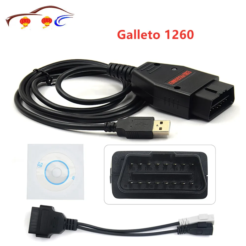 Galleto 1260 EOBD2 диагностический Интерфейс Galletto 1260 Интерфейс Настройка EOBD инструменты для перепрограммирования ЭБУ