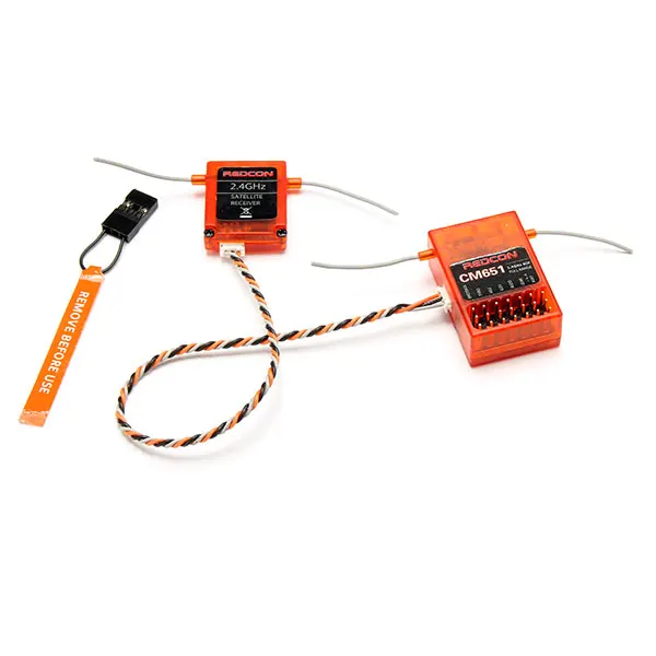 

REDCON 2.4G 6CH CM651 For DSM2 For DSMX Compatible Receiver With Satellite Compatible With DX6I DX5E DX8 DX18 transmitter