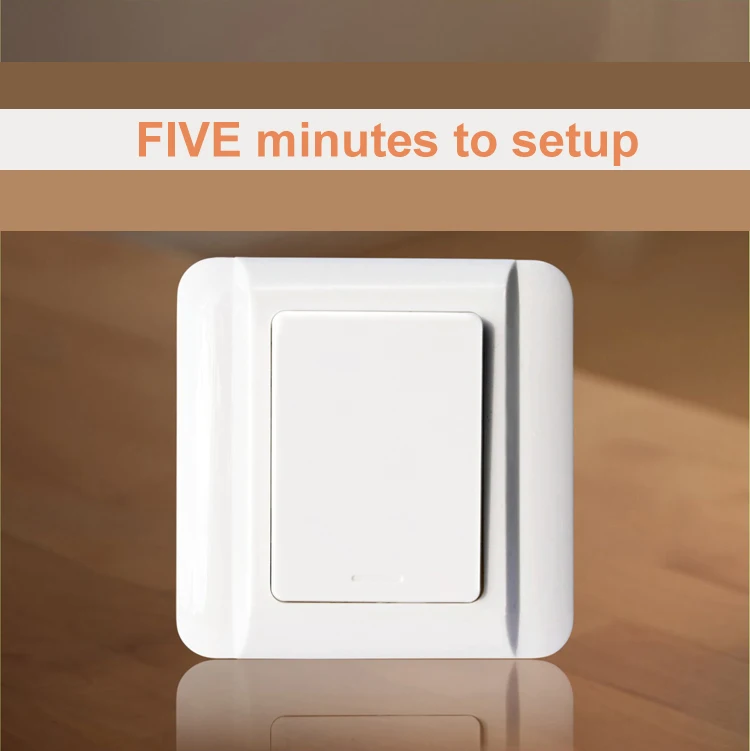 

Kinetic wireless switch. No battery switch.Self-powed switch home cordless switch .70m range and long life for10years