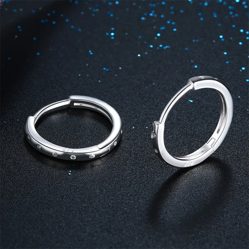 AZIZ BEKKAOUI простой стиль Настоящее 925 пробы серебряные серьги-кольца для женщин модные серебряные ювелирные изделия Bijoux прекрасный подарок