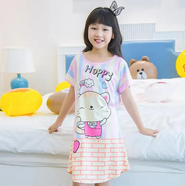 New Listing Children Clothing Summer Dresses Girls Baby Pajamas Cotton ...