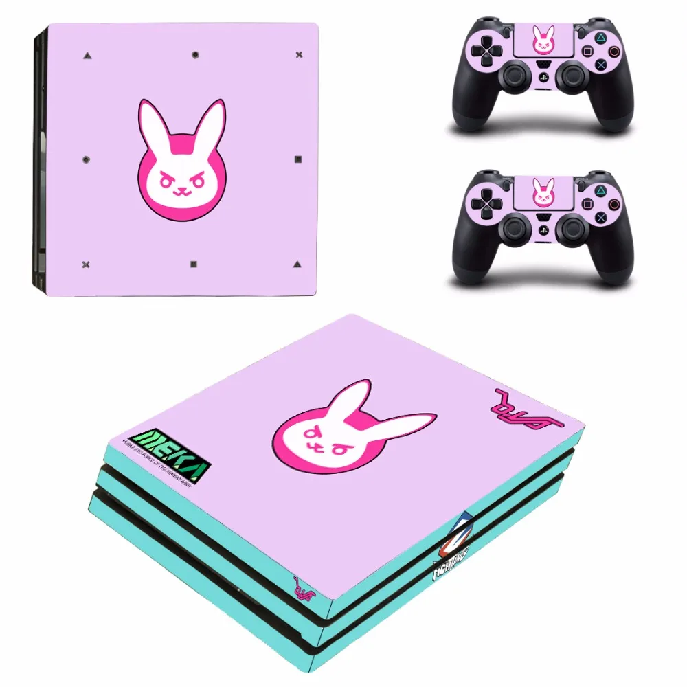 Новинка наклейка Overwatch DVA для консоли Sony Playstation 4 PS4 Pro + пленка контроллера 2 шт.|stickers