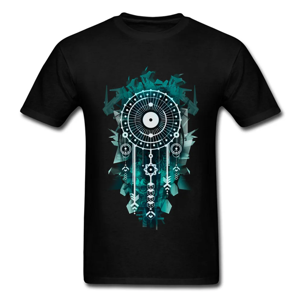 DreamCatcher Funky Custom Tees O-Neck Thanksgiving Day Cotton Short Sleeve T-Shirt for Men Europe Tops Shirts Drop Shipping DreamCatcher black