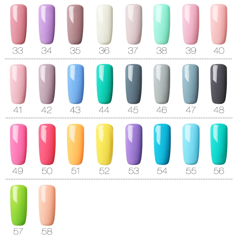 HTB15NvjacfrK1Rjy1Xdq6yemFXan UV LED Gel Nail Polish Pure Color 1-30