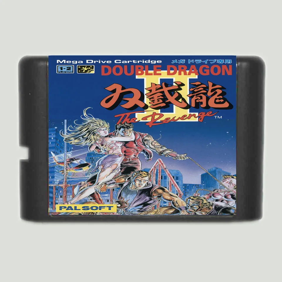 Double Dragong II The Revenge Game Cartridge Newest 16 bit Card For Sega Mega Drive / Genesis System | Электроника
