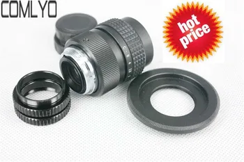 

25mm f/1.4 camera Lens for Nikon 1 + C Mount to Nikon 1 adapter +2 Macro Rings+Front and Rear Cap Black for Samsung NX Nikon1 V1