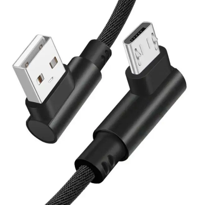 0 25m Egeedigi 90 degrees Fast Charging 2 4A Usb Cable For Micro USB Type C