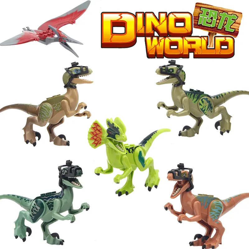 

Single Sale Building Blocks Jurassic World T-Rex Tyrannosaurs Dinosaur Dinosaurs Playmobil Toys Kids