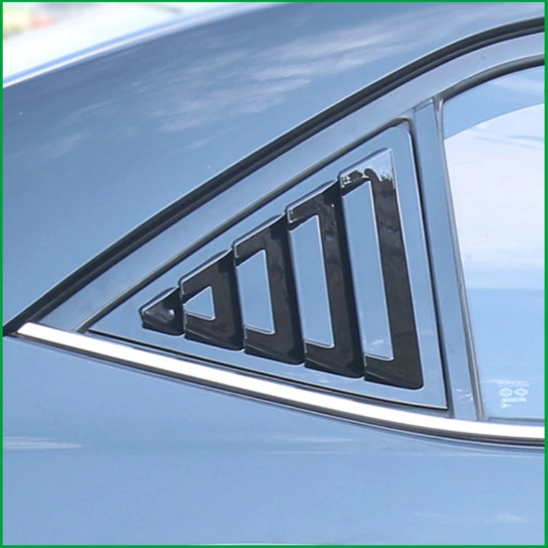 For Toyota Corolla Sedan Rear Window Blind shades Louver Frame Sill Molding Cover Sticker Trim Car-Styling