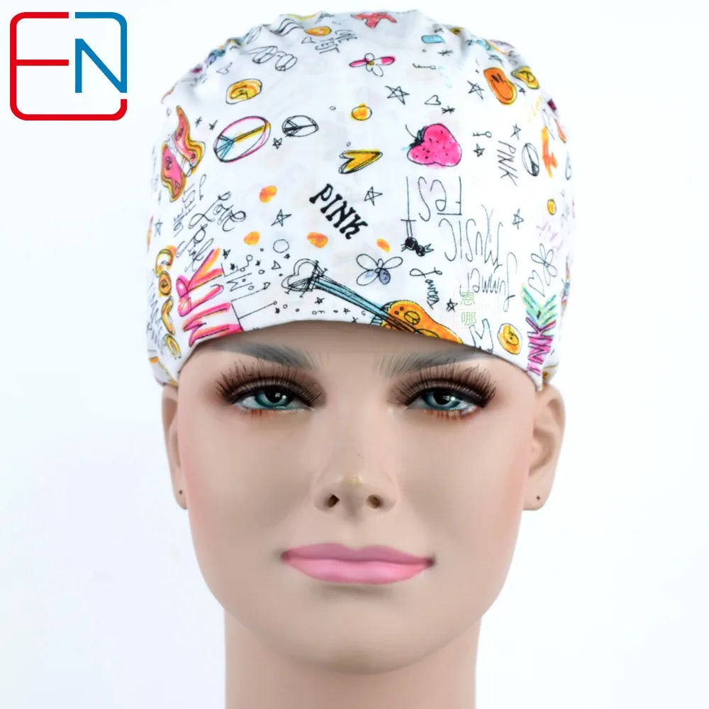 

Hennar Medical Scrub Caps With Sweatband Surgical Caps Hospital Adjustable Medical Caps Scrub Lab Clinic Operation Accessories