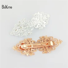 BoYuTe 5 шт. филигранный цветок заколка для волос оптом 7 цветов позолоченные женские заколки для волос