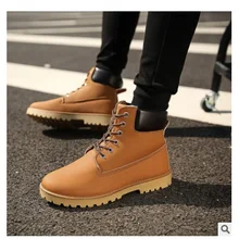 Г., Брендовые мужские ботинки кожаная зимняя теплая обувь мужские Ботильоны осенние мужские оксфорды Shoes39-48