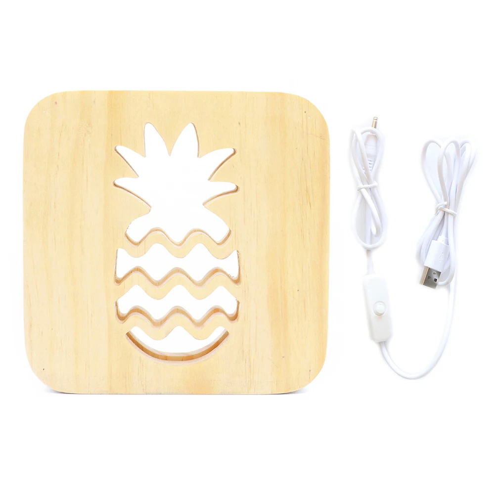 Wooden Pineapple Night Light Image 6