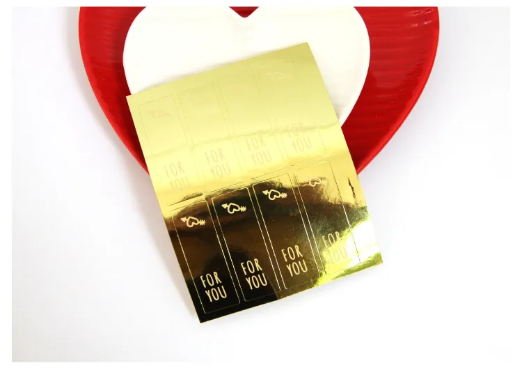 Golden For you decorative sticker dessert cookie bag sealing paster gift packing favor stickers
