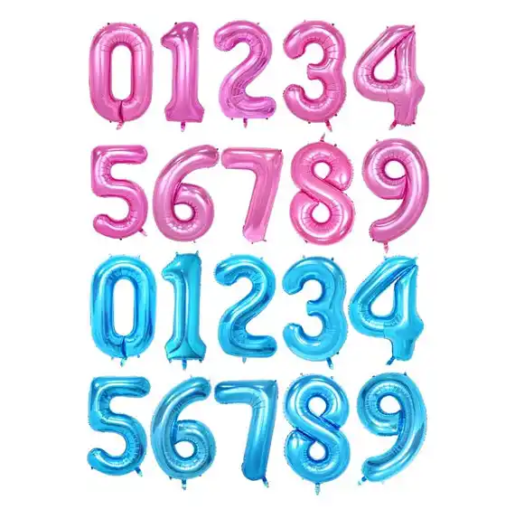 30 40 дюймов Большая фольга, воздушные гелиевые шары на день рождения, надувные цифры, украшение на день рождения, золотые черные фигурки, воздушный шар