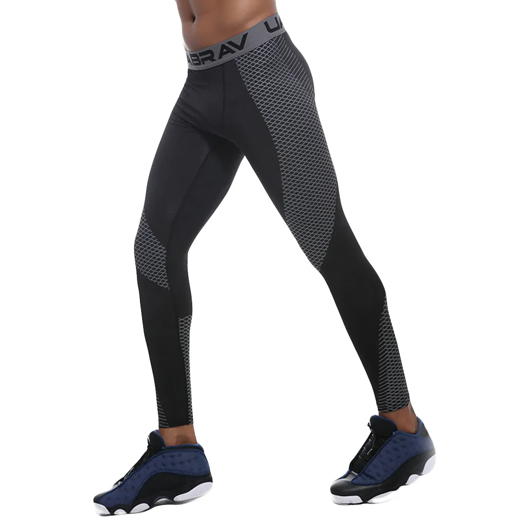 

JAYCOSIN Full length sweatpants trousers men's trousers outdoor quick-drying training stretch tight leggings sports trousers