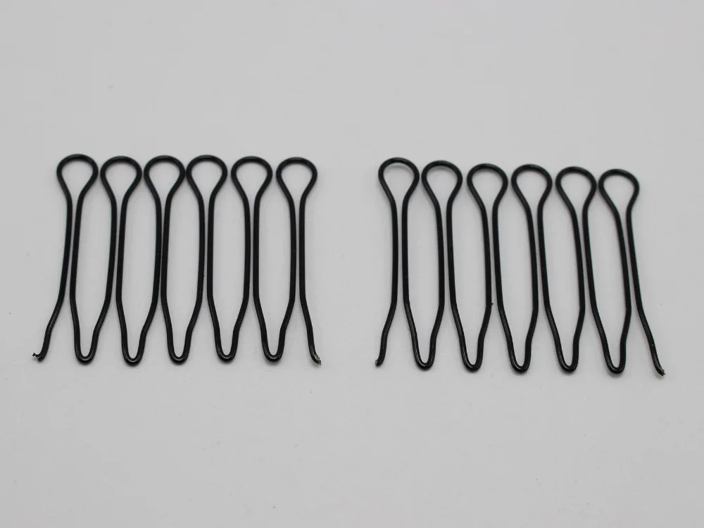 20 Pcs Black Fringe Invisible Hair Clip Comb Hairpin Bobby Pin Headband