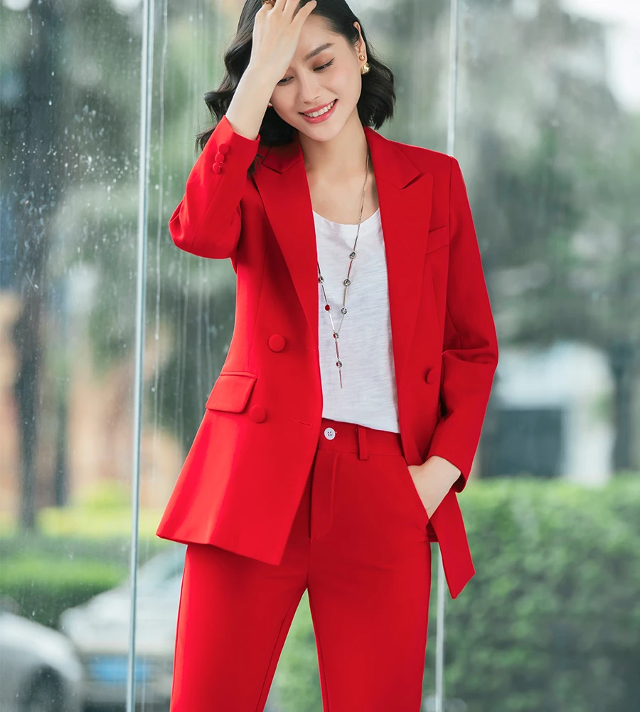 Women Magnificent High Quality Formal Suit Model Red 1