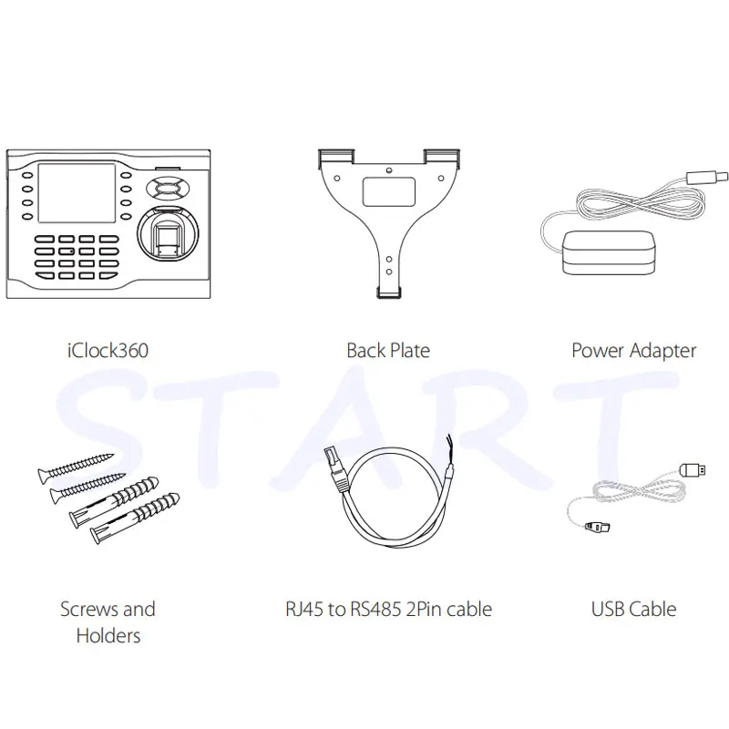 ZK ICLOCK360 TCP/IP отпечатков пальцев посещаемость времени с 13,56 кГц карта Reader регистратор времени с дактилоскопией время часы